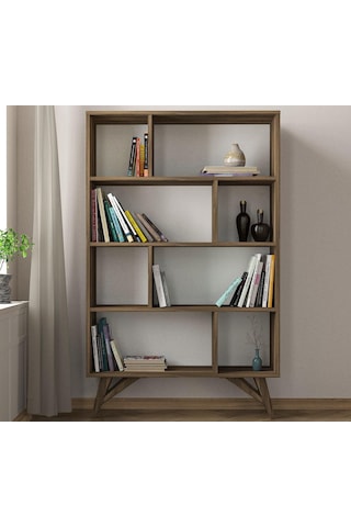Dekorister Flamingo Kitaplık Ceviz