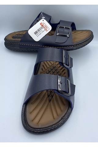 Moda Ayakkabı 4521 Erkek Lacivert Rahat Taban Terlik
