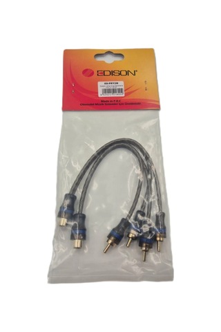 Edison Ofc Y Kablo 2 Adet %100 Bakır Amfi Y Kablo 1 Dişi 2 Erkek Y Kablo 2 Adet
