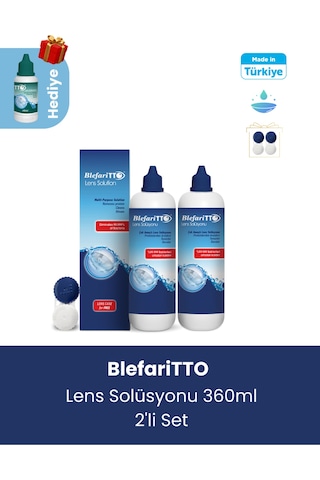 Blefaritto Lens Solüsyonu 2 x 360 ML + Çanta Boy Tto 60 ML