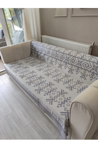 Koltuk Örtüsü Kaymaz Kilim Gri