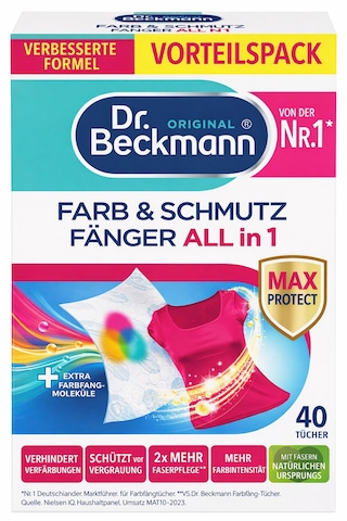 Dr. Beckmann Renk Ve Kir Tutucu All İn 1 40'lı Renk Koruyucu Mendil