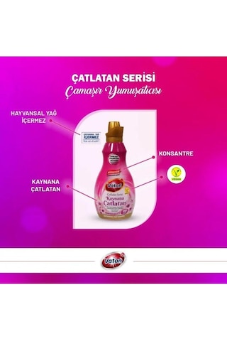 Vatan Kaynana Çatlatan Konsantre Çamaşır Yumuşatıcı 1440ml Tekli
