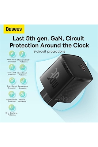 Baseus Cube Pro Hızlı Şarj Cihazı 1c 30w Ab
