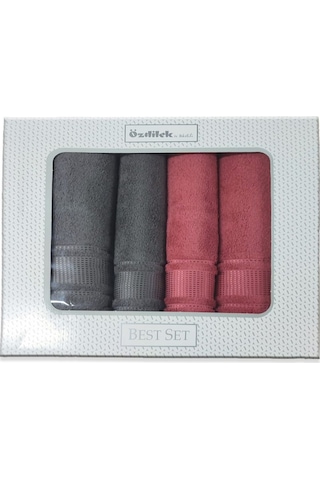 Özdilek Colourist Best Set Hamam Takımı K.gri-k.mercan Çok Renkli