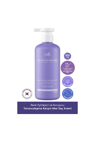 Lador Renk Eşitleyici ve Koruyucu Turunculaşma Karşıtı Mor Saç Kremi LADOR Yellow Treatment 300 ML