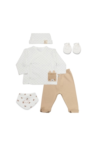 Bistyle I Am So Bear 5'li Hastane Çıkışı 12102 Bej-ekru Çok Renkli