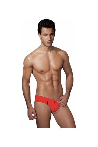 Doreanse Fermuarlı Slip Külot 1269 Siyah