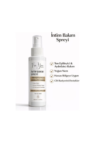 İntim Bölge Ton Eşitleyici İnitim Bakım Spreyi 100 Ml Arbutin & Hyaluronik Asit İçeren