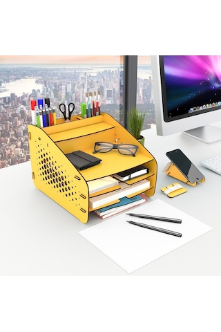 Fxm Hexa - - A4 Evrak Rafı Masaüstü Organizer Düzenleyici
