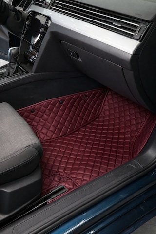 Chery Tıggo 7 Pro 2023-2025 Bordo Renk 8d Diamond Premium Havuzlu Deri Oto Paspas