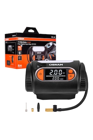 Osram Tyreinflate 2130 Otı2130 Yeni Seri Lastik Şişirme Kompresörü Dijital Ekran / Çantalı 12v 1 Ad. Yok