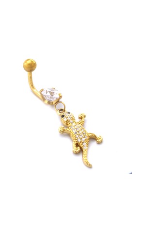 Ferizz Altın Kaplama Zirkon Taşlı Kerkentele Piercing Prc-129 Altın