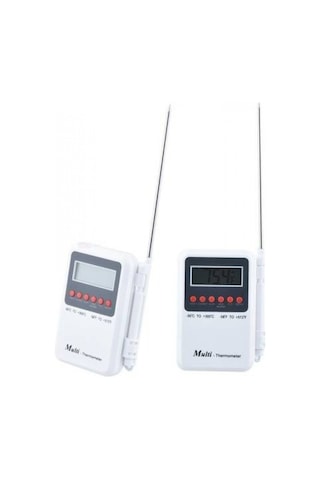 Multi Sistem Cep Tip Daldırmalı Lcd Ekranlı Termometre Isı Ölçer