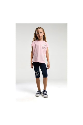 U.S. Polo Assn. Kız Çocuk Pembe Tayt Takım Us2081 Pembe
