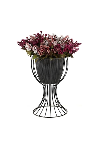 Anafor Saksılık Siyah 43 Cm Siyah Saksı