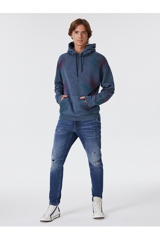 Oversize Fit Erkek Sweatshirt Mavi