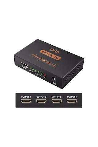 Alfais 5234 4 Port Uhd 4k Hdmi Switch Ekran Monitör Splitter Çoklayıcı