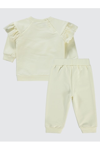 Civil Baby Kız Bebek Takım 6-18 Ay Ekru Ekru