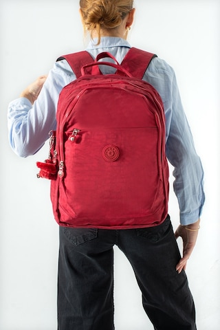Ultra Hafif Çok Cepli Orta Boy Sırt Çantası Kırmızı Model: 571-3k