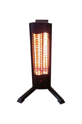 Nmg Dikey Ayakli Elektrikli Isitici Kumandali Siyah Mtn Es 1500W