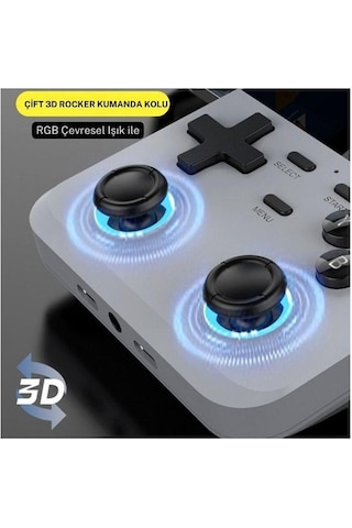 Cosmostech D007 Plus Android Taşınabilir Retro El Atarisi 10.000+ Oyun Yeşil