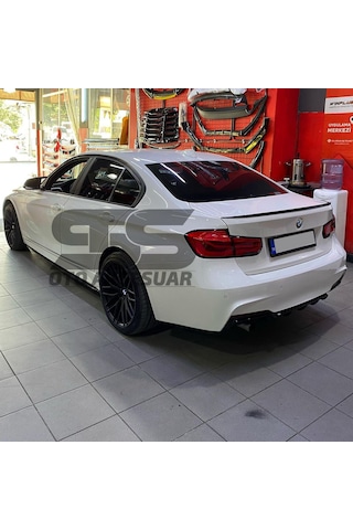 Sts Oto Aksesuar Bmw F30 318, 320, 325, 330, Bagaj Üstü Spoiler Piano Black (Parlak Siyah)