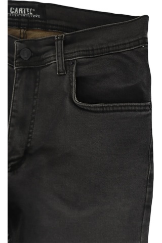 Denim Cartel Dmctekstil 807 Erkek Füme Normal Bel Normal Kesim Dar Paça Jean Pantolon