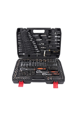 Moonshop 216 Parça Lokma Anahtar Takımı CR-V 1/4 Cırcırlı Parlak