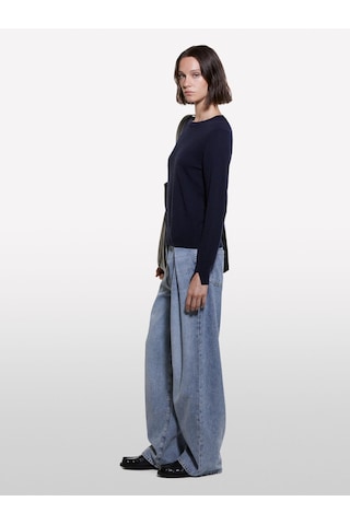 Sisley Kdn Kaşmir Karışımlı Regular Fit Kazak Kadın Lacivert Kazak - 324a102hm100f