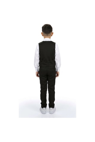 Mnk Baby & Kids Erkek Çocuk 6 Düğme Yelekli Özel Gün Takım Elbise M00834 Siyah