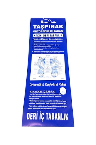 Taşpınar %100 Hakiki Deri Tam Ortopedik Ayakkabı Tabanlığı 40-45