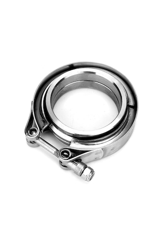 Geeroyoo 2.5 İnç 304 Paslanmaz Çelik V-band Klem + 2 Flanş, Turbo Egzos Sistemleri İçin Kaynaklı Bağlama, Evrensel Uyumlu Ve Dayanıklı
