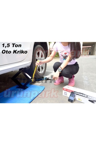 Kriko Scissor Jack Makaslı Mekanik 1.5 Ton Otomatik Kollu