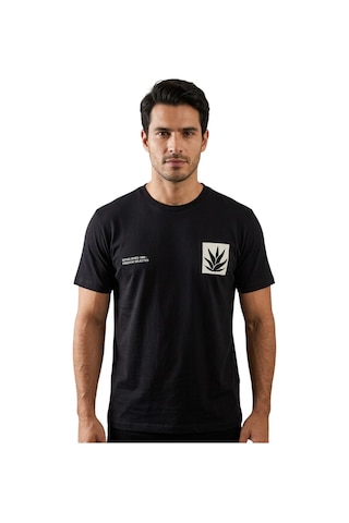 Cazador 44165 Siyah Erkek Bisiklet Yaka Tshirt