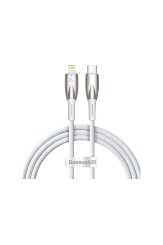 Flybuy Glimmer Serisi 20w 100 Cm Type-c To Lightning Şarj Kablosu Beyaz
