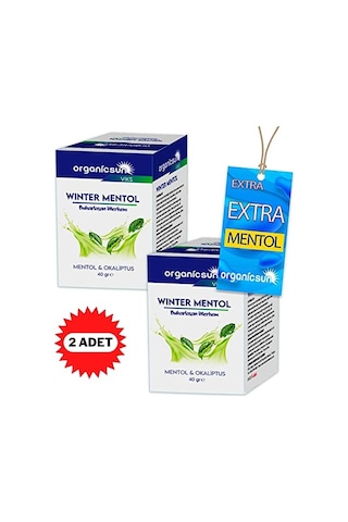 Winter Mentol Buharlaşan Merhem Viks Vikis Mentol Ve Okaliptus 40 Gr X 2 Adet