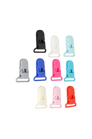 Moveevo Nylon Su Geçirmez Çadır/şemsiye Klembi, Renk Rastgele, 10 Adet - Dış Mekan Kumaş Kapakları İçin Dayanıklı Tutucu Diğer