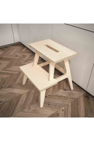 Woodesk Pikola, Ahşap Merdiven Ve Tabure, Cpt3001-47