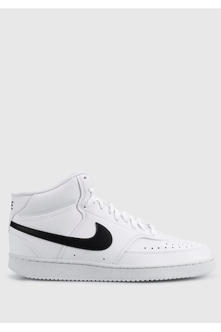 Nike Court Vision Mid White Sneaker Bilekli Günlük Beyaz Spor Ayakkabı