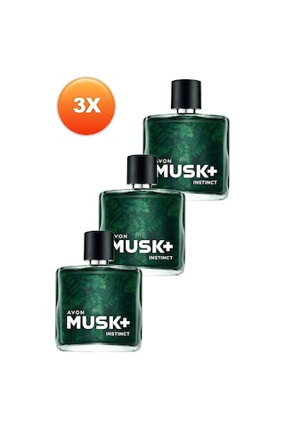 Avon Musk Instinct Erkek Parfüm EDT 3 x 75 ML