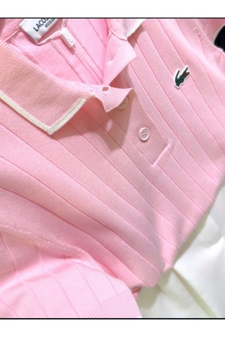 Lacoste Kadın Regular Fit Kısa Kollu Polo Yaka Trikot-shirt Pembe