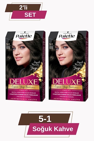 Palette Deluxe Saç Boyası 2 Adet 5 - 1 Soğuk Kahve
