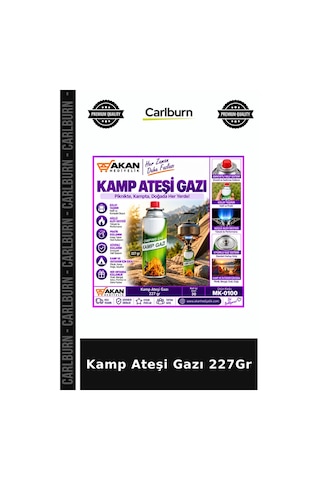 Özel Üretim Piknik Ocak Tüp Kamp Ateşi Gazı 227gr Diğer