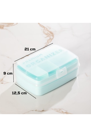 Porsima 1192-1 Premium 12 Bölmeli Çok Amaçlı Organizer Saklama Ka Yeşil