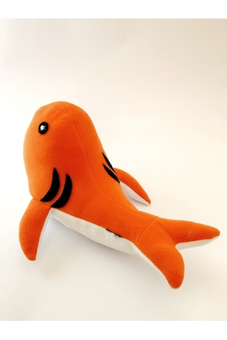 Joytoytr Peluş Balina Balığı Oyuncak 35 Cm Oyun Arkadaşı Yerli Üretim Turuncu