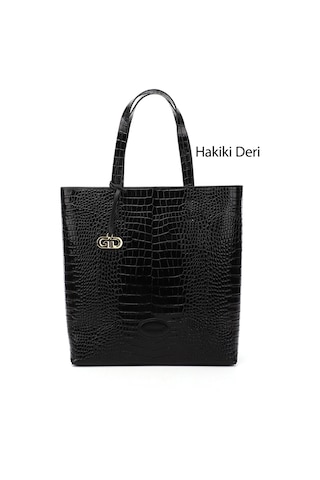 Gönderi R Kadıın Siyah Krako Hakiki Deri El Ve Omuz Çantası Ddzw002b8179 Siyah