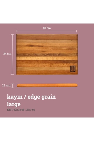 Lüks Kesme Tahtası Kayın Large