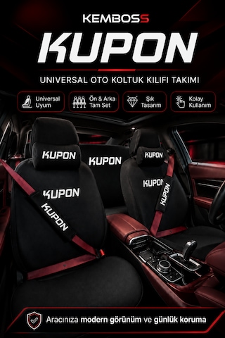 Universal Araç Koltuk Kılıfı Takımı Oto Koltuk Koruyucu Set Siyah Yıkanabilir Koltuk Kılıfı SİYAH