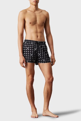 Calvin Klein Erkek Mayo Short Km0km01172 0go Siyah-beyaz Siyah-beyaz
